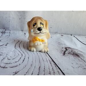 Vintage Sad Puppy Hard Rubber Pencil Sharpener